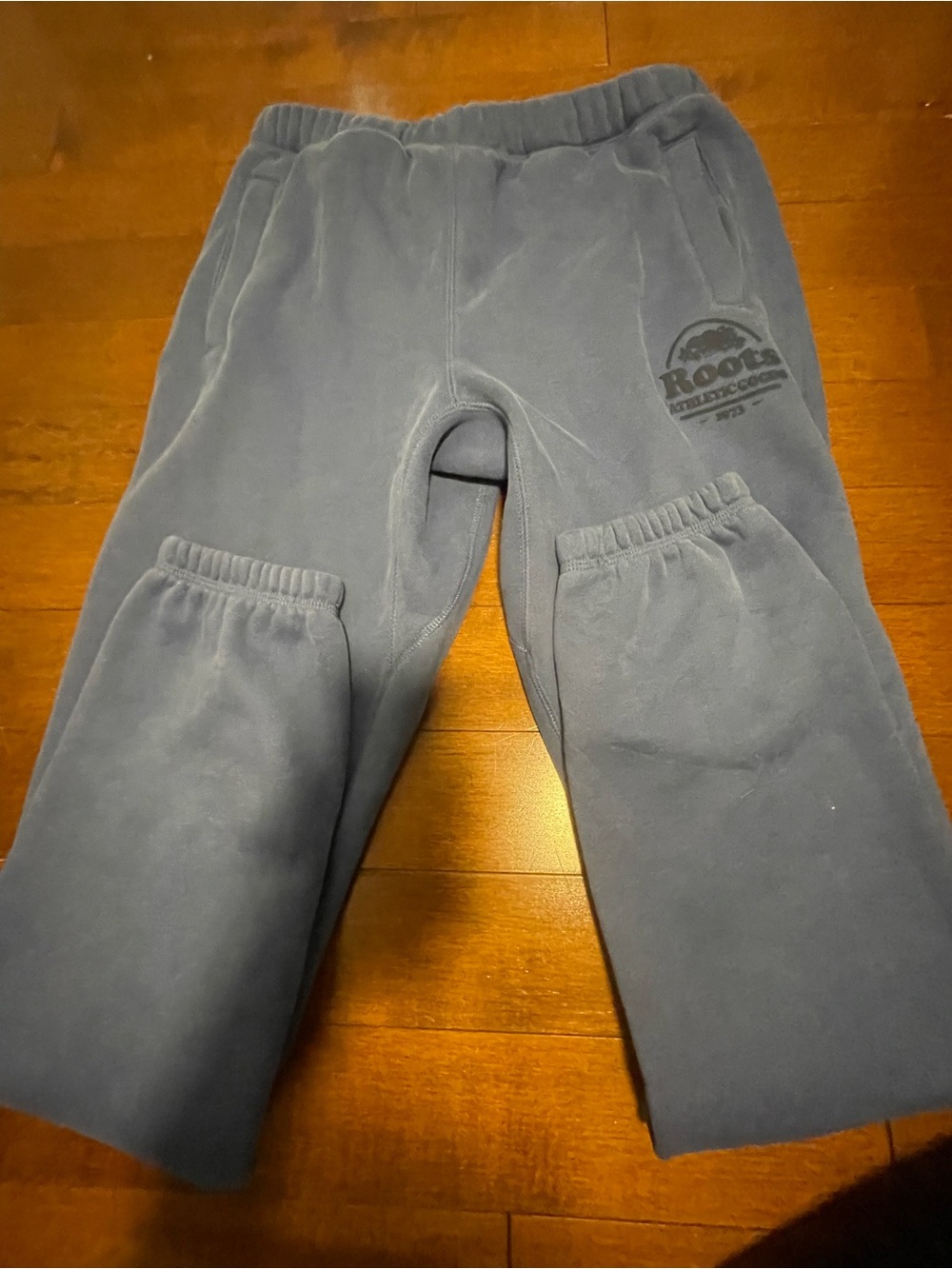 Roots Navy Blue Fleece Joggers